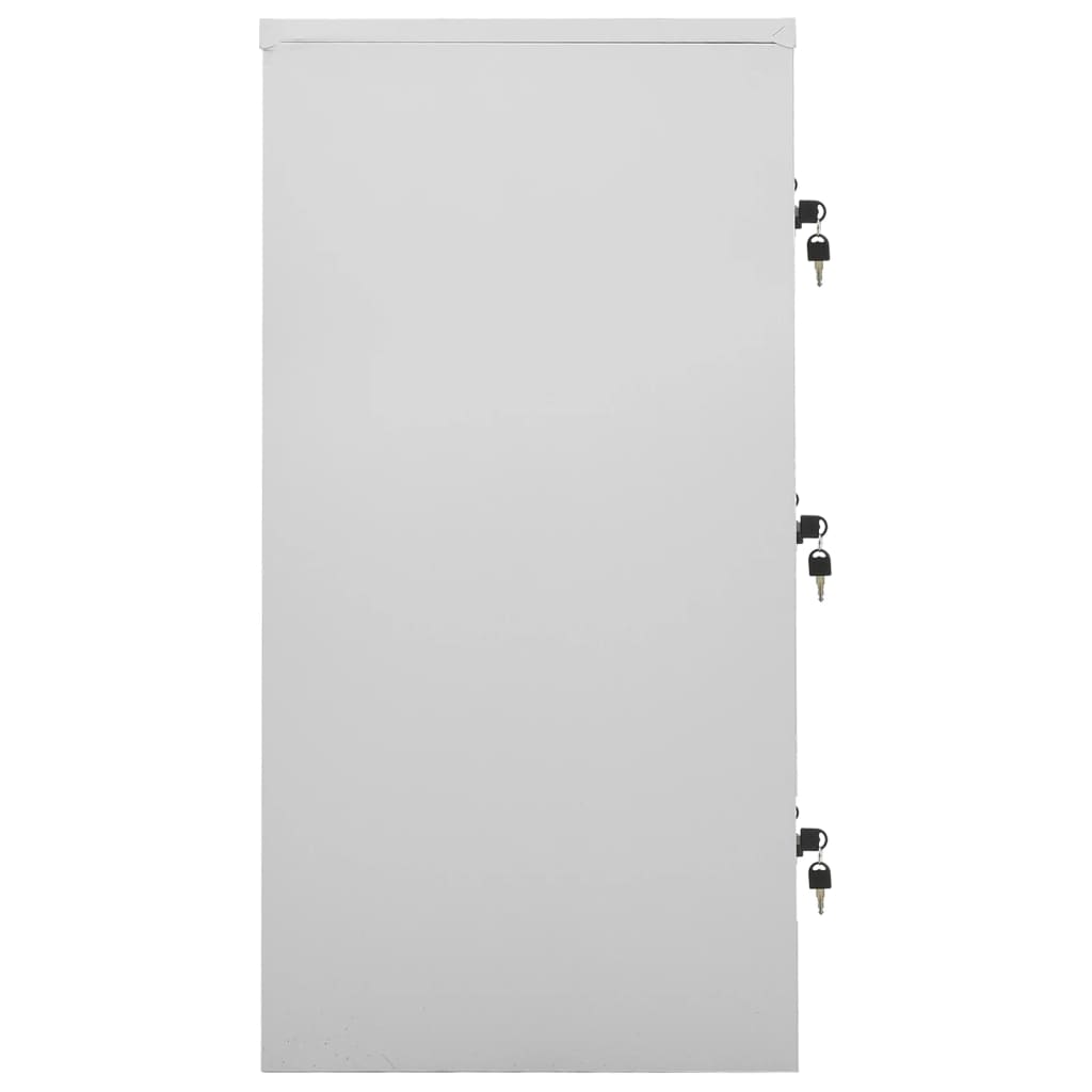 9-Door Steel Locker Cabinet Light Grey | Simpledeals