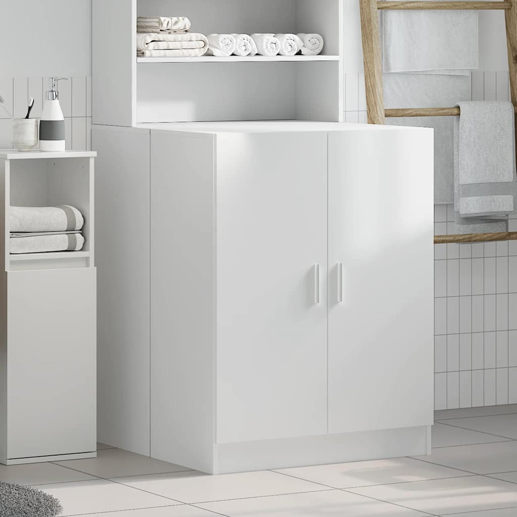 White Washing Machine Cabinet
