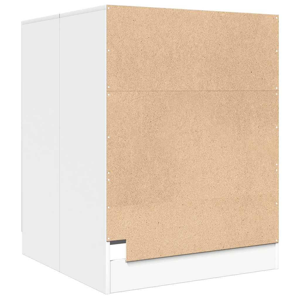 White Washing Machine Cabinet