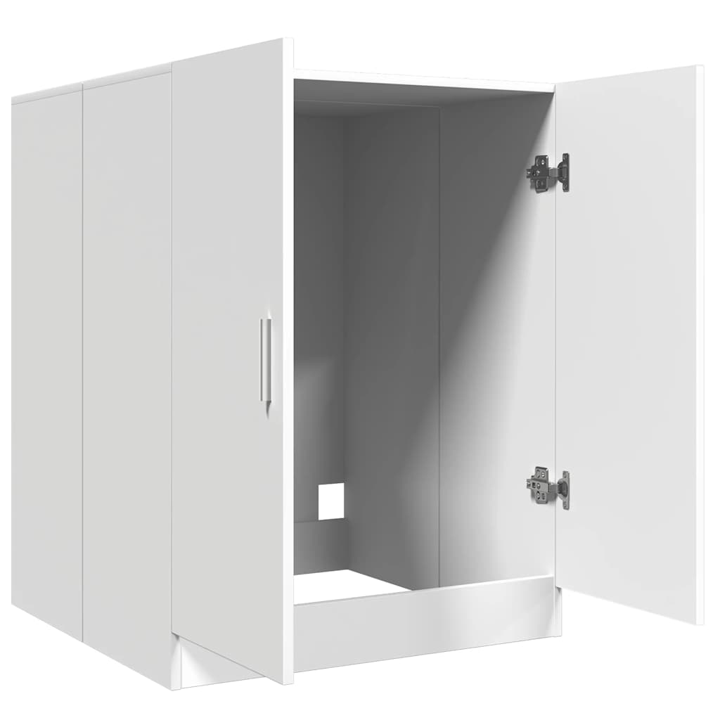 White Washing Machine Cabinet