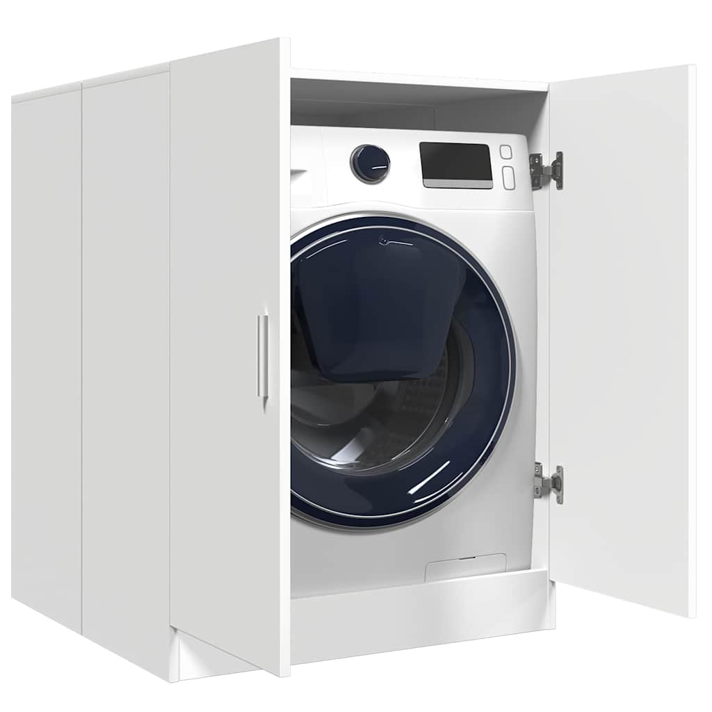 White Washing Machine Cabinet