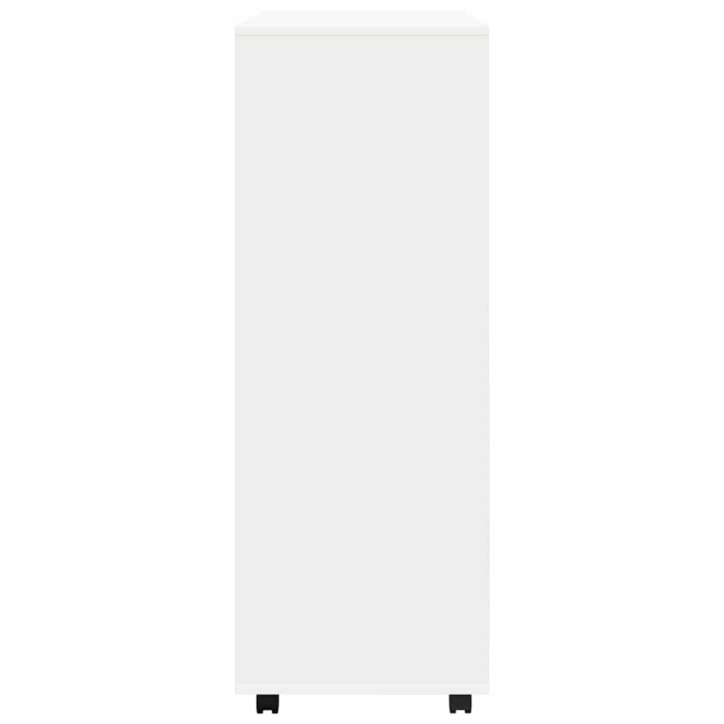 Compact White Wardrobe Engineered Wood 110cm | Simpledeals