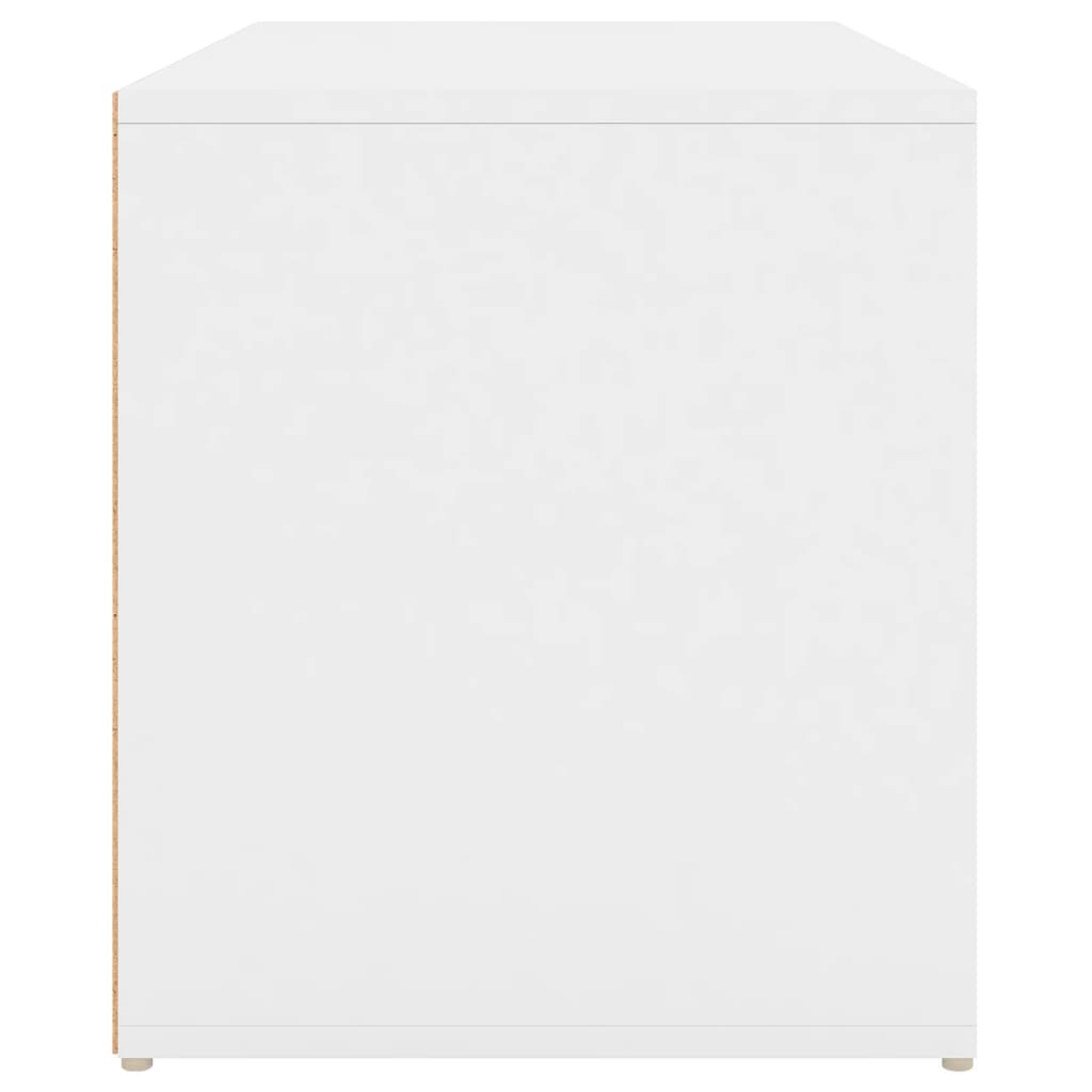 Hall Bench Drawer Storage Engineered Wood White | Simpledeals