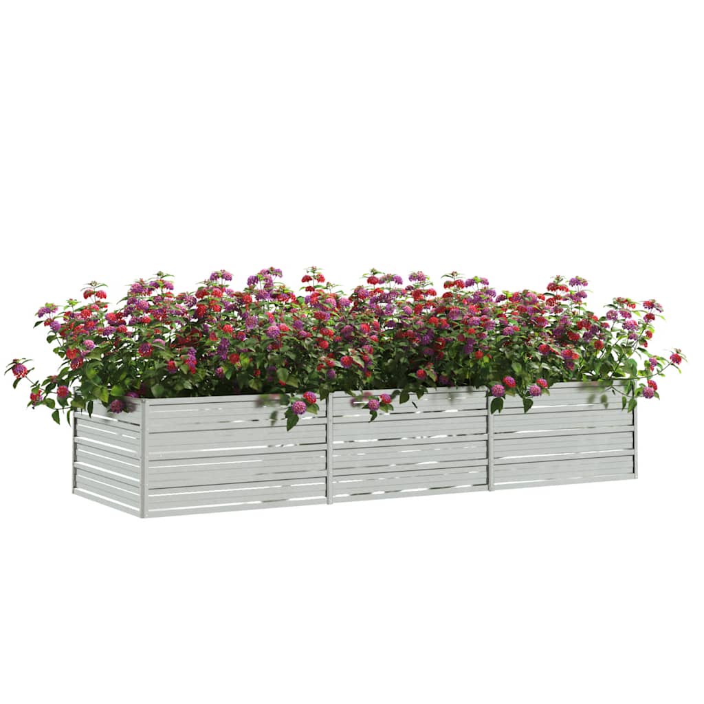 Galvanised Steel Raised Garden Bed 240x80cm | Simpledeals