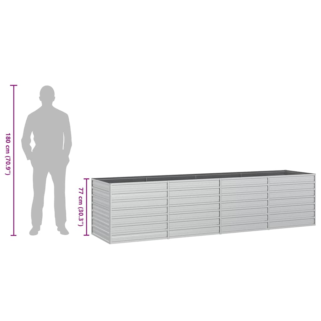 Galvanised Steel Raised Garden Bed 320cm | Simpledeals
