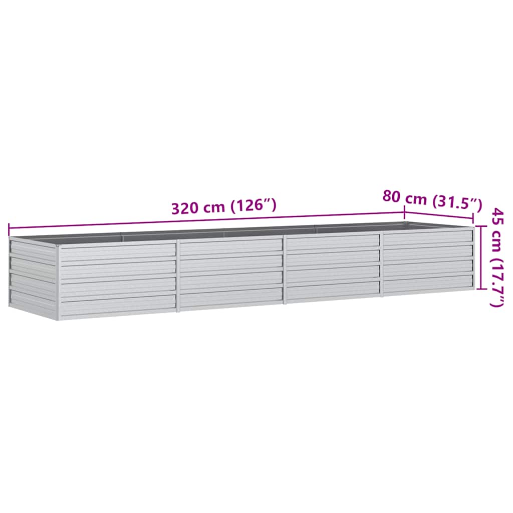 Galvanised Steel Raised Garden Bed 320cm | Simpledeals
