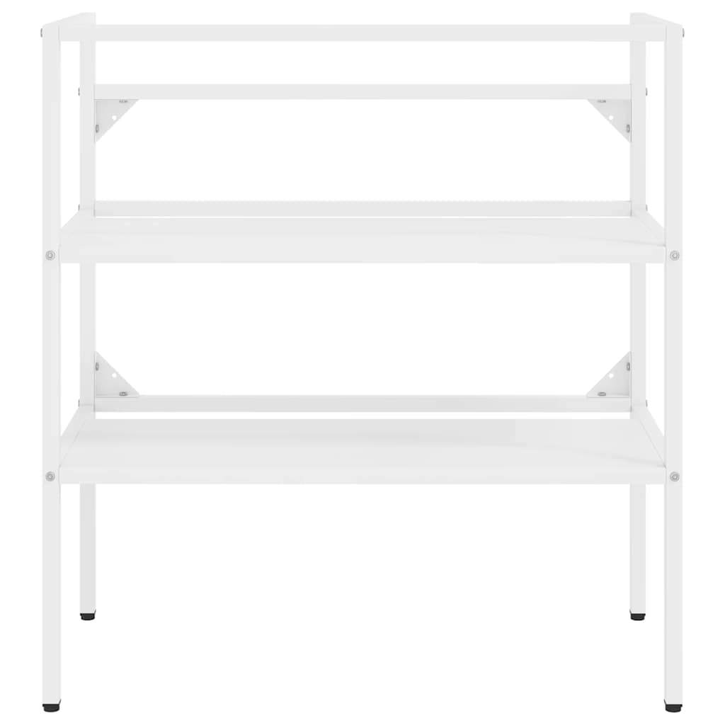 Bathroom Washbasin Frame White Iron | Bathroom Vanity Units