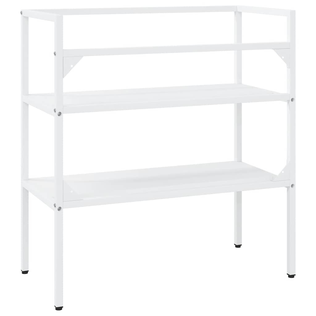 Bathroom Washbasin Frame White Iron, Bathroom Vanity Units
