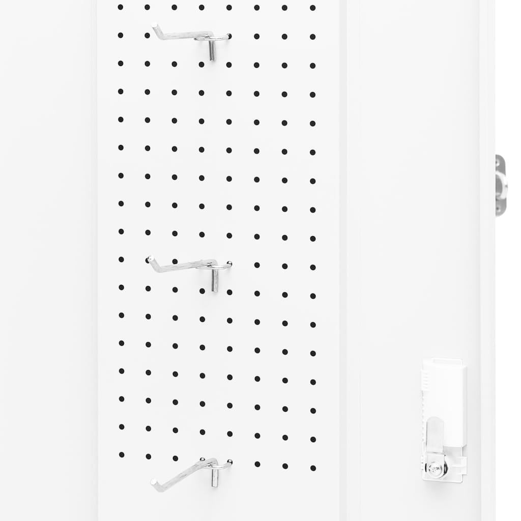 Steel Saddle Cabinet Tack Room Storage White | Simpledeals