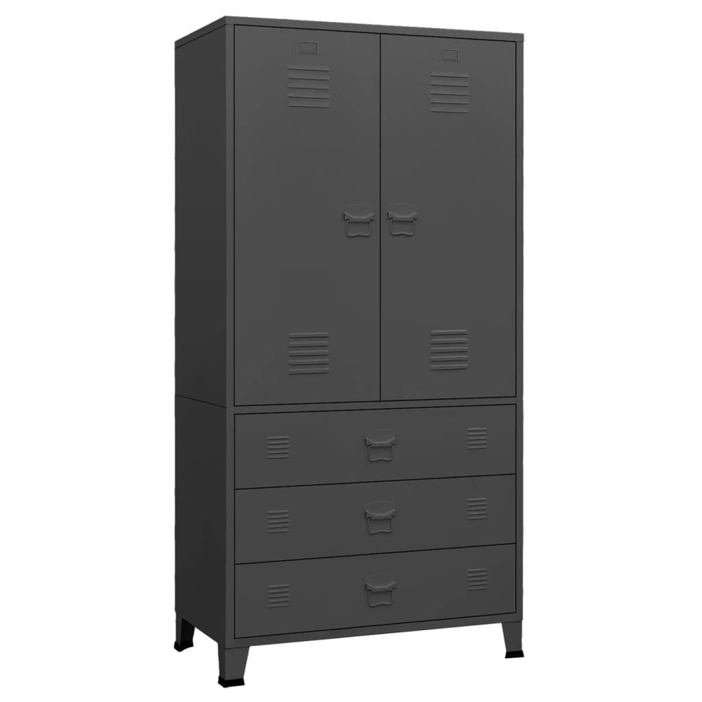 Industrial Wardrobe Anthracite Metal