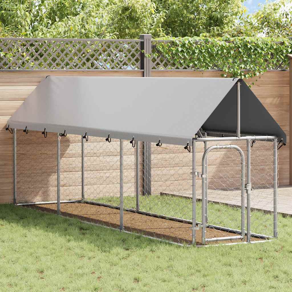 Dog Kennel with Roof Outdoor