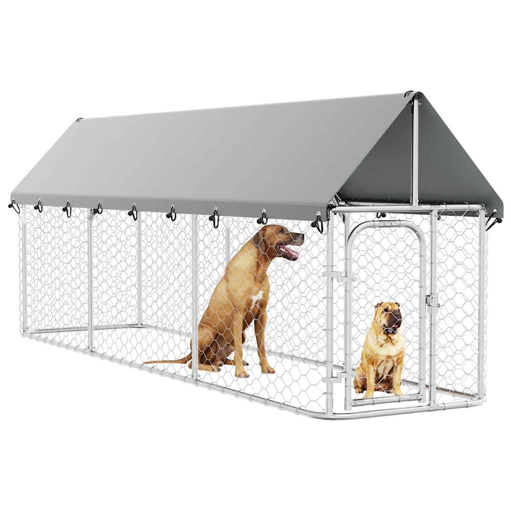 Dog Kennel with Roof Outdoor