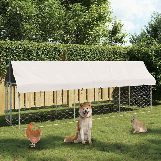 Dog Kennel with Roof Outdoor