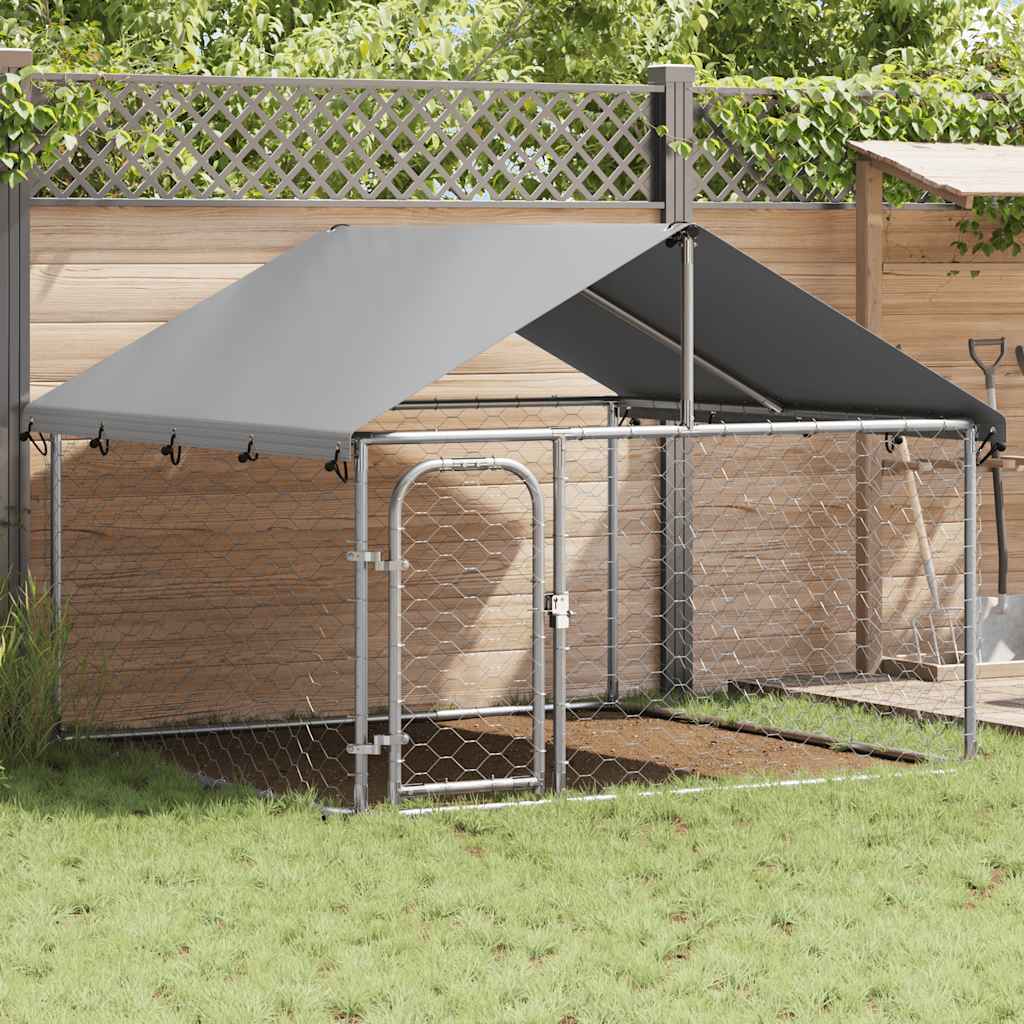 Dog Kennel with Roof Outdoor