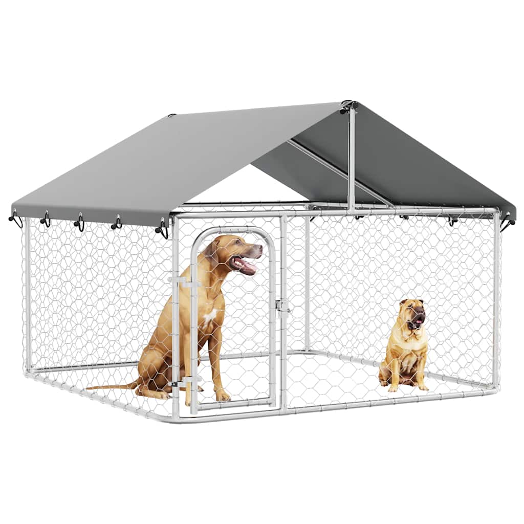 Dog Kennel with Roof Outdoor