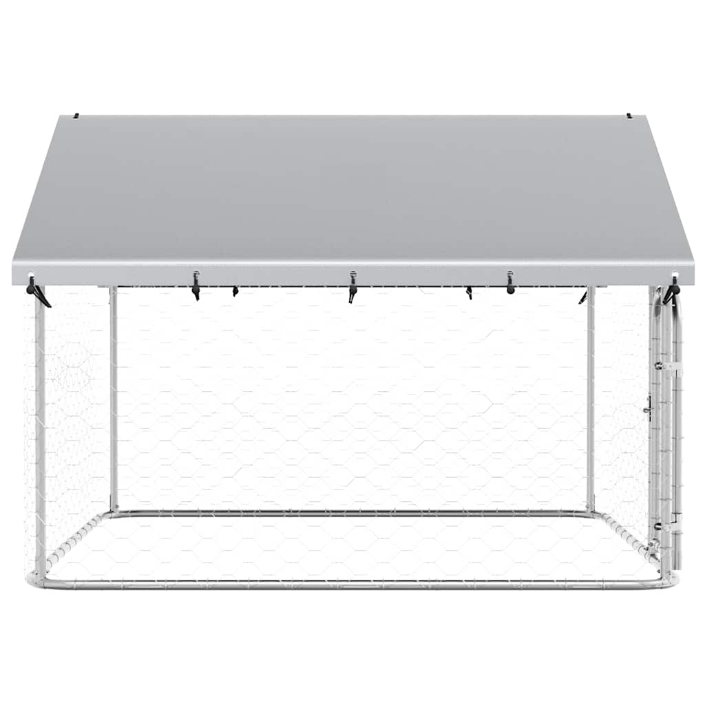 Dog Kennel with Roof Outdoor