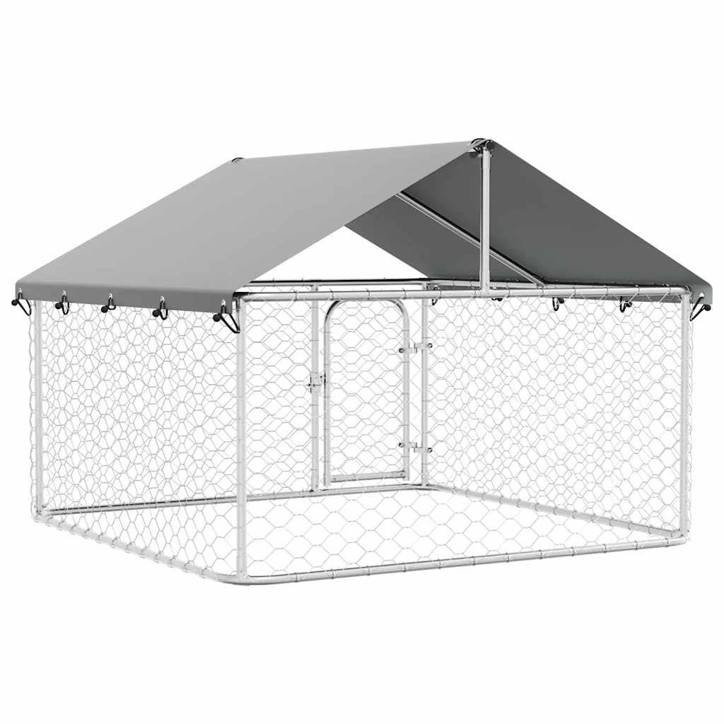 Dog Kennel with Roof Outdoor