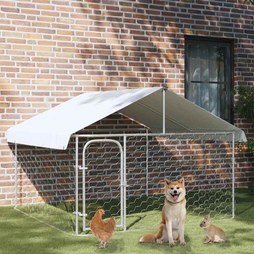 Dog Kennel with Roof Outdoor