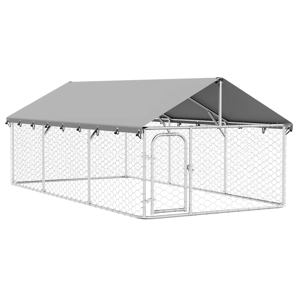 Dog Kennel with Roof Outdoor