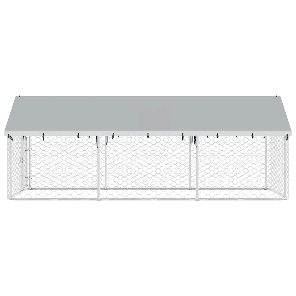 Dog Kennel with Roof Outdoor