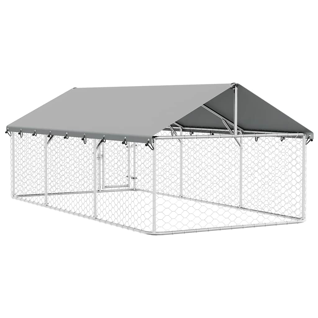 Dog Kennel with Roof Outdoor