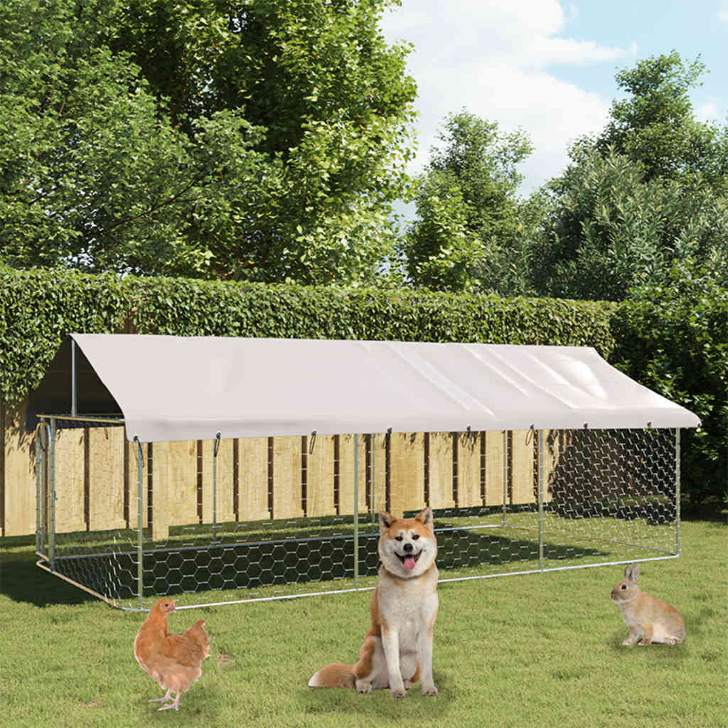 Dog Kennel with Roof Outdoor