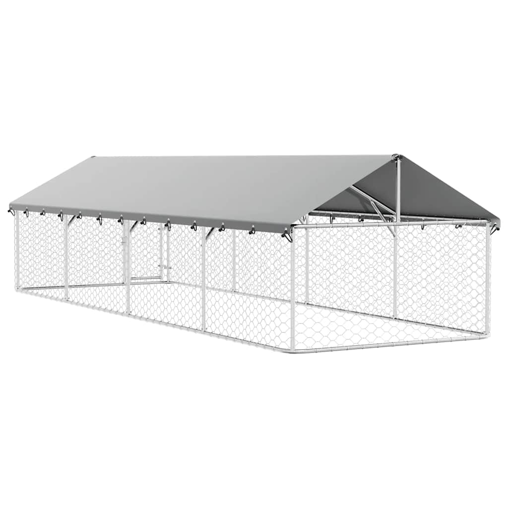 Dog Kennel with Roof Outdoor