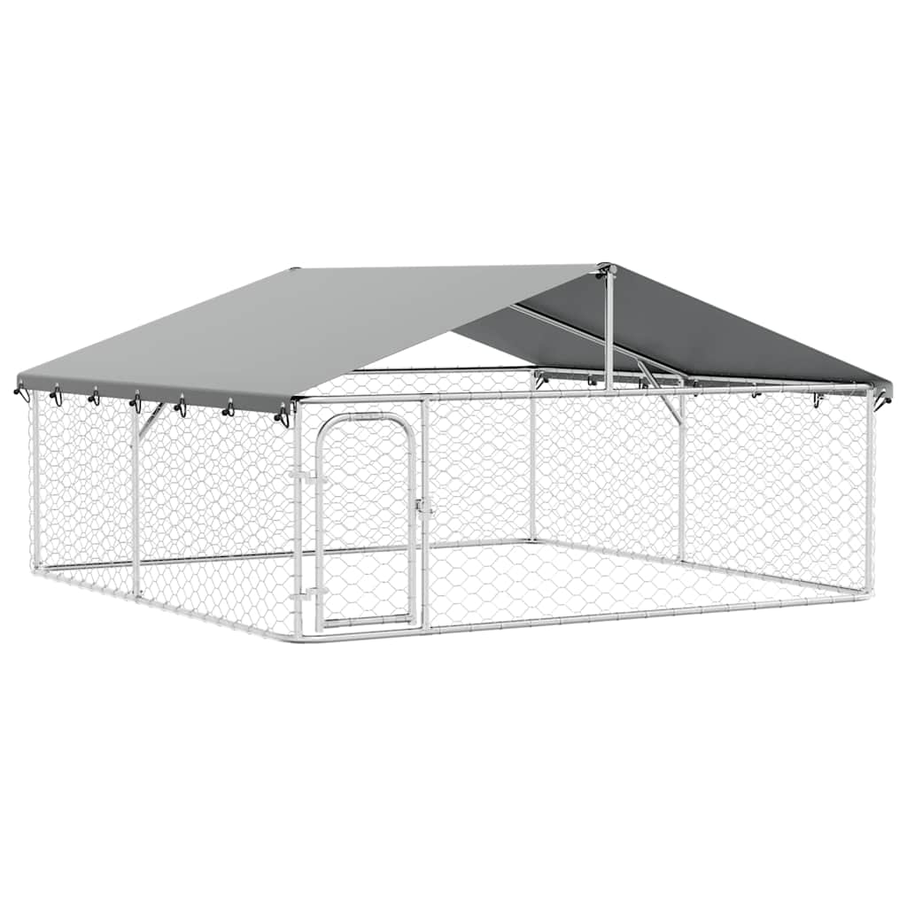 Dog Kennel with Roof Outdoor