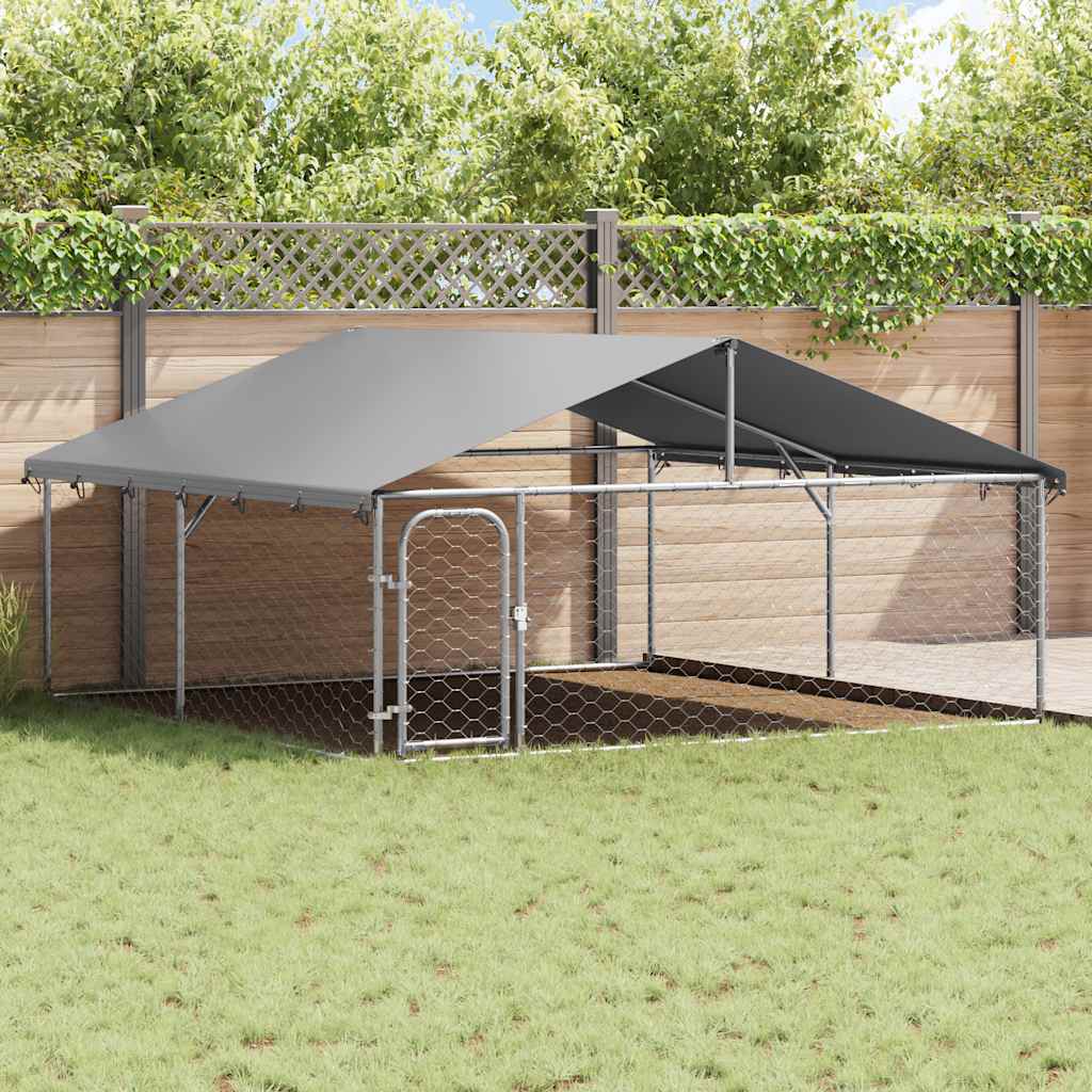 Dog Kennel with Roof Outdoor