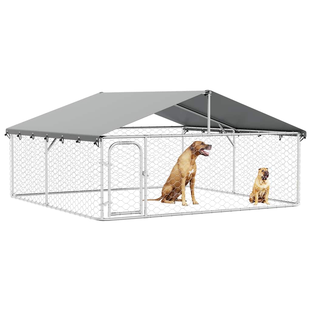Dog Kennel with Roof Outdoor