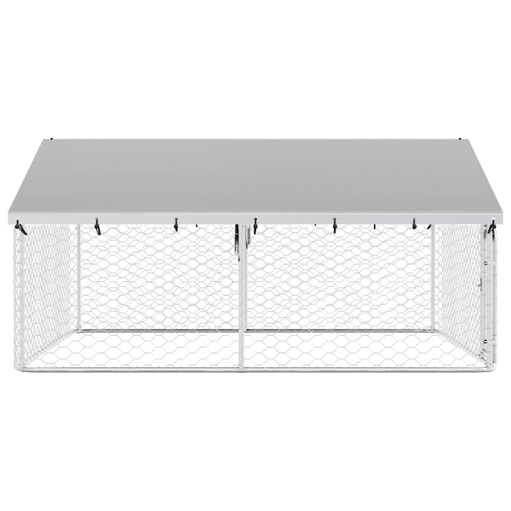 Dog Kennel with Roof Outdoor