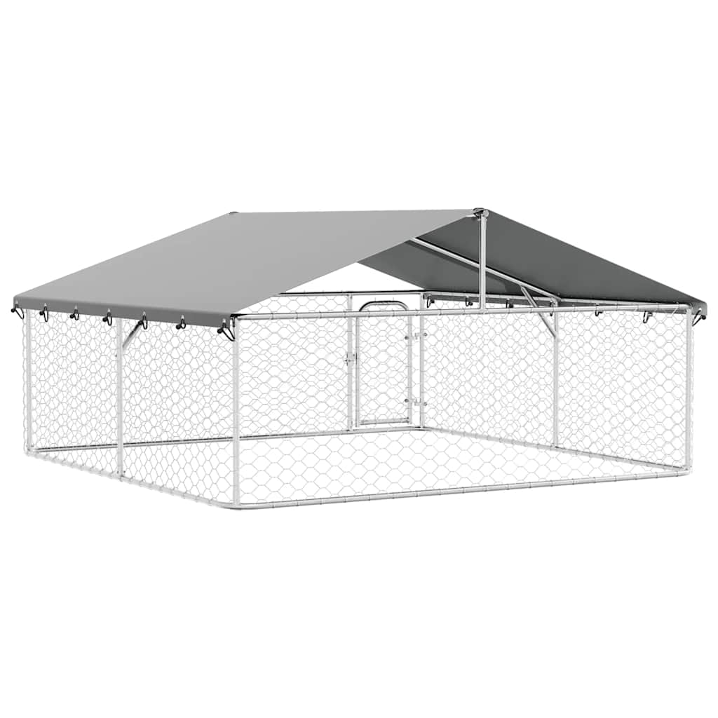 Dog Kennel with Roof Outdoor