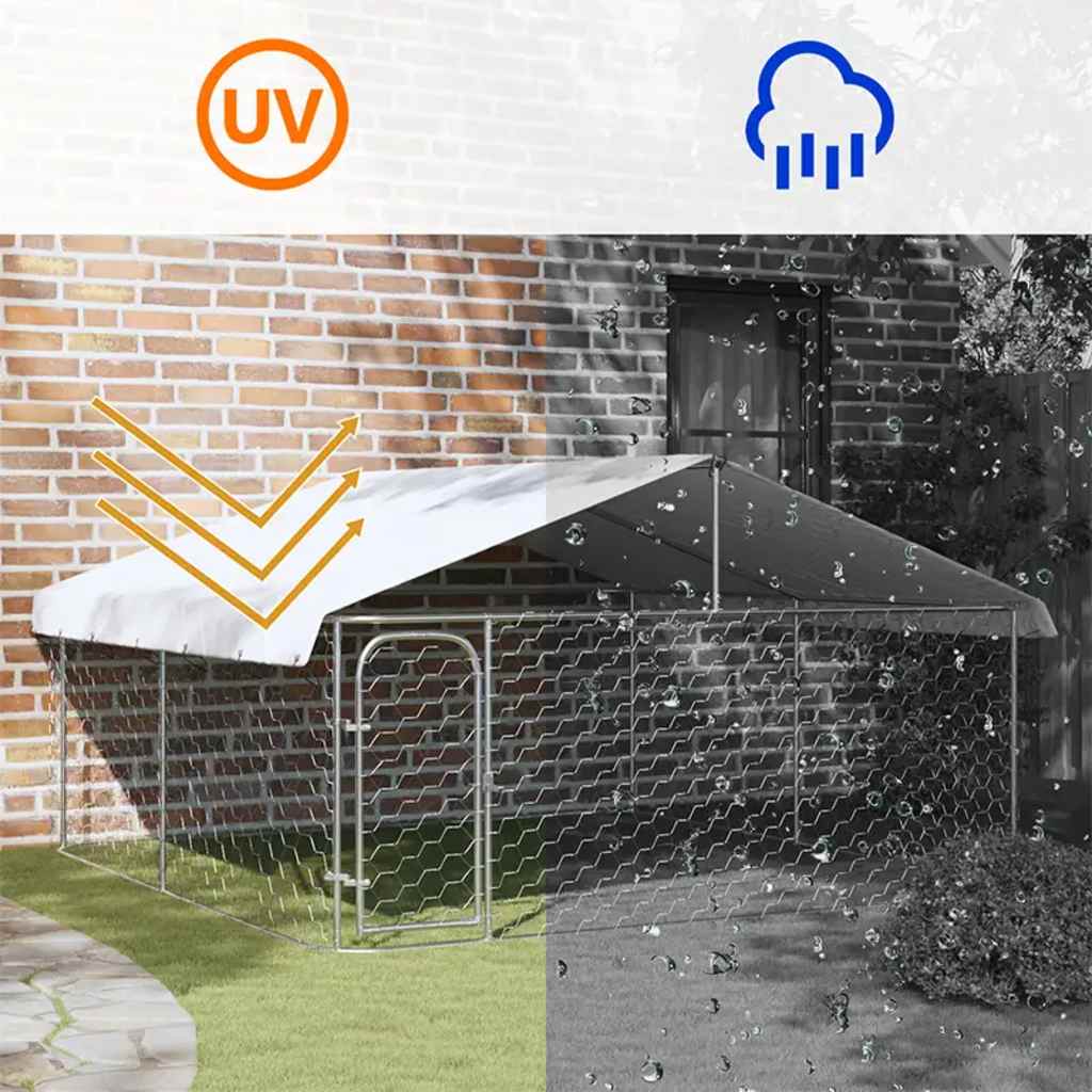 Dog Kennel with Roof Outdoor