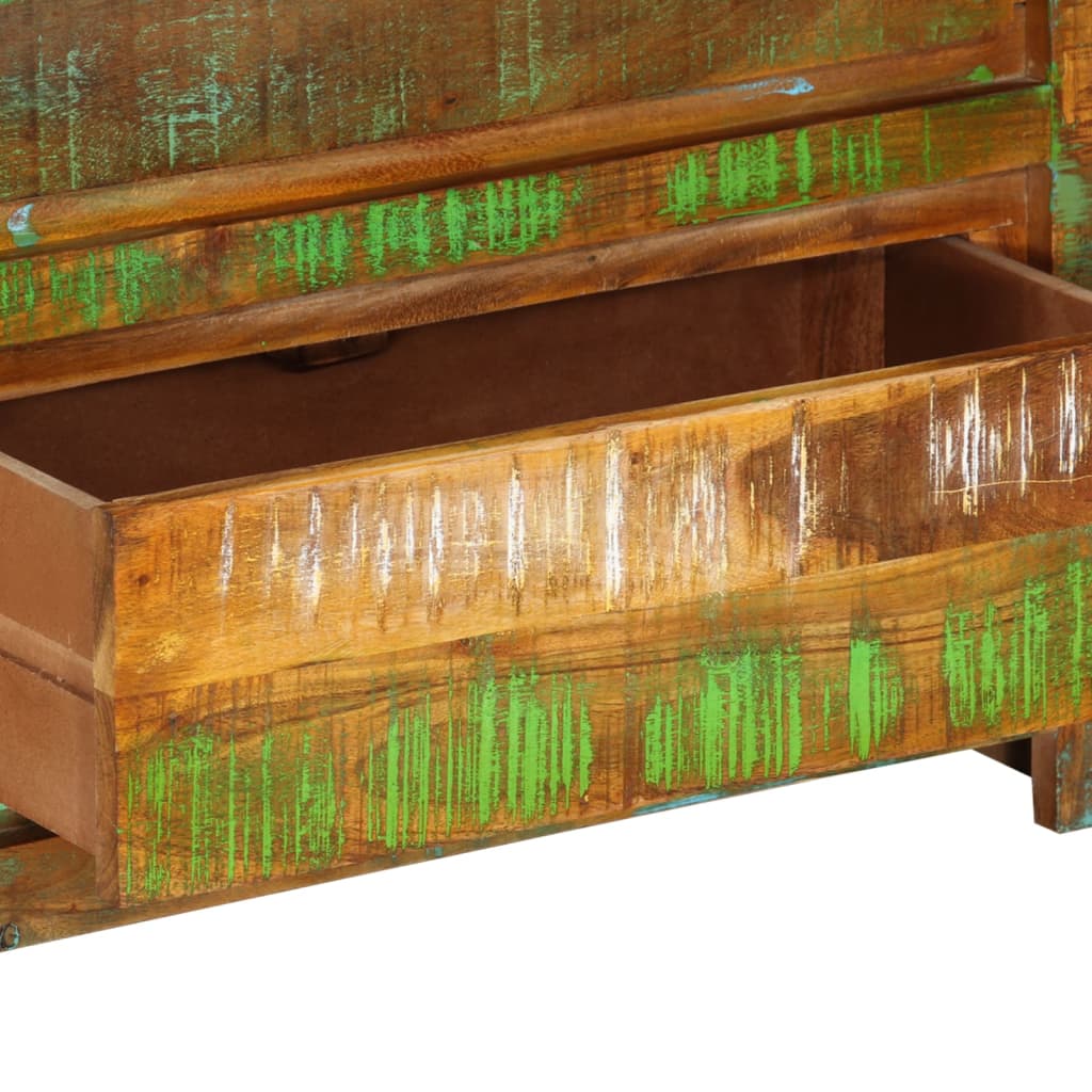 Drawer Cabinet Multicolour Solid Wood Reclaimed
