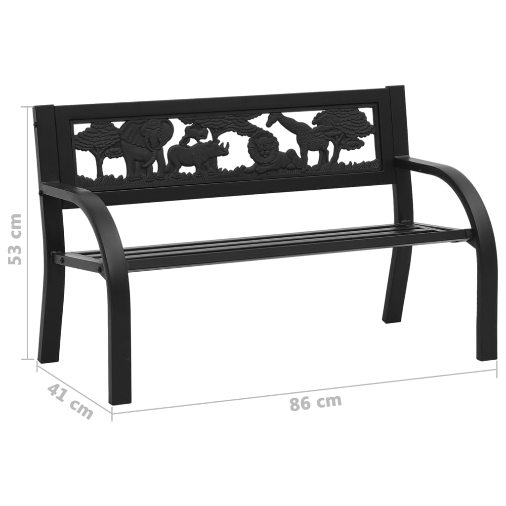 Kids Steel Garden Bench Outdoor Seat | Simpledeals