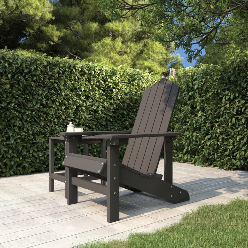 Adirondack Outdoor Chair HDPE Anthracite | Simpledeals