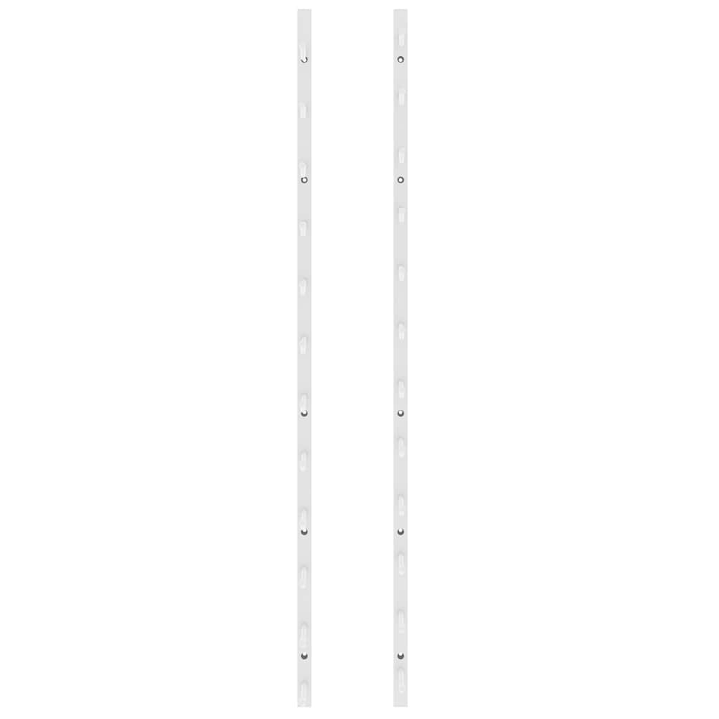 Wall Mounted Wine Rack 12 Bottle White Iron | Simpledeals