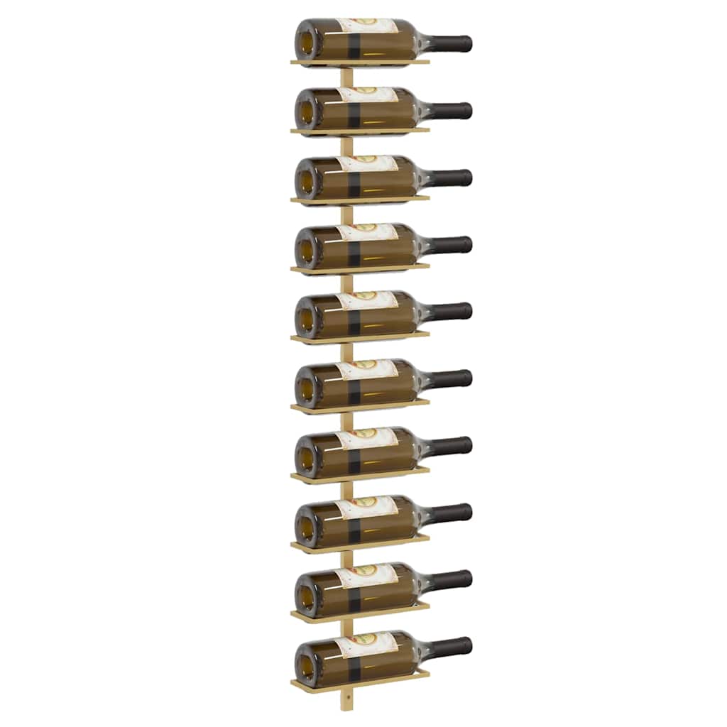 Gold Wall Mounted Wine Rack 20 Bottles Set | Simpledeals