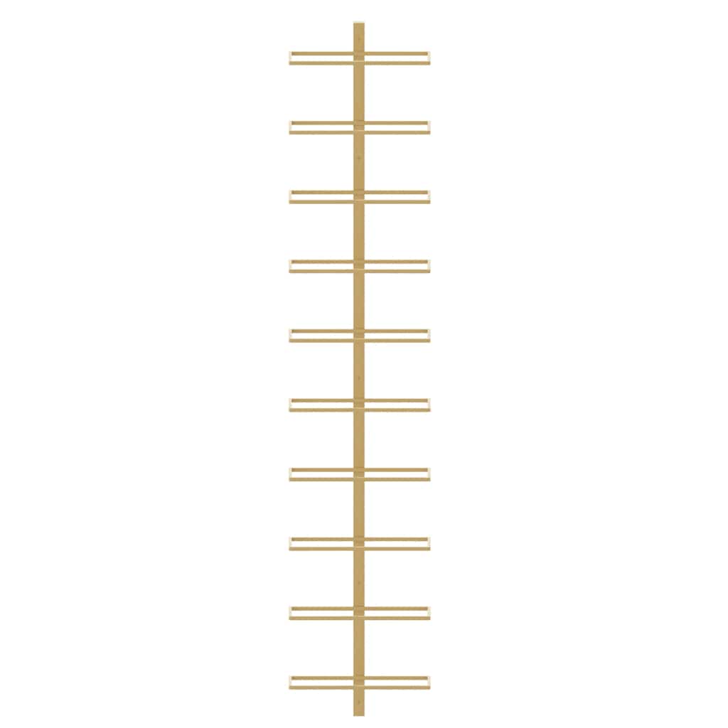 Gold Wall Mounted Wine Rack 20 Bottles Set | Simpledeals