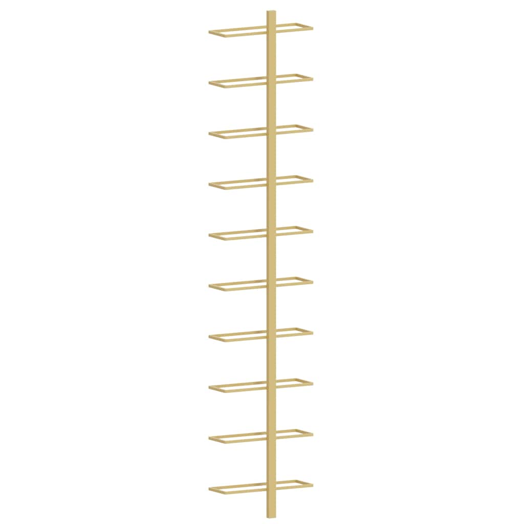 Gold Wall Mounted Wine Rack 20 Bottles Set | Simpledeals