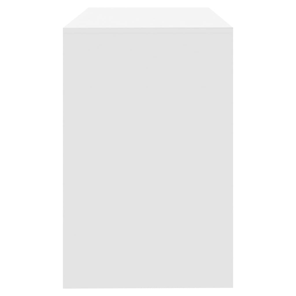 White Office Desk 2 Drawers 101cm | Simpledeals