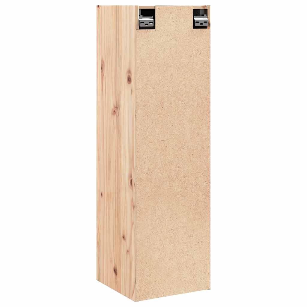 Wall Cabinets 2 Pcs Honey Brown/White/Natural Solid Wood Pine