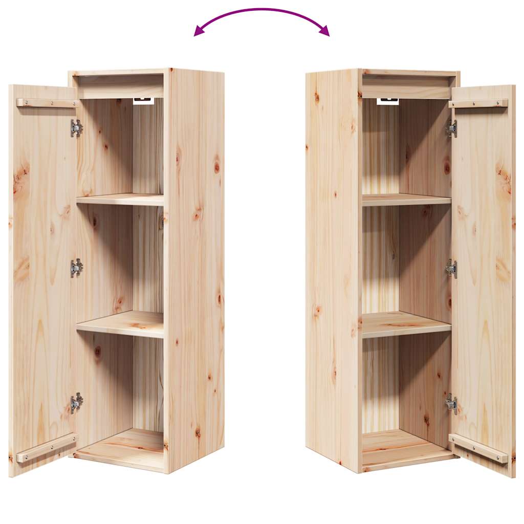 Wall Cabinets 2 Pcs Honey Brown/White/Natural Solid Wood Pine
