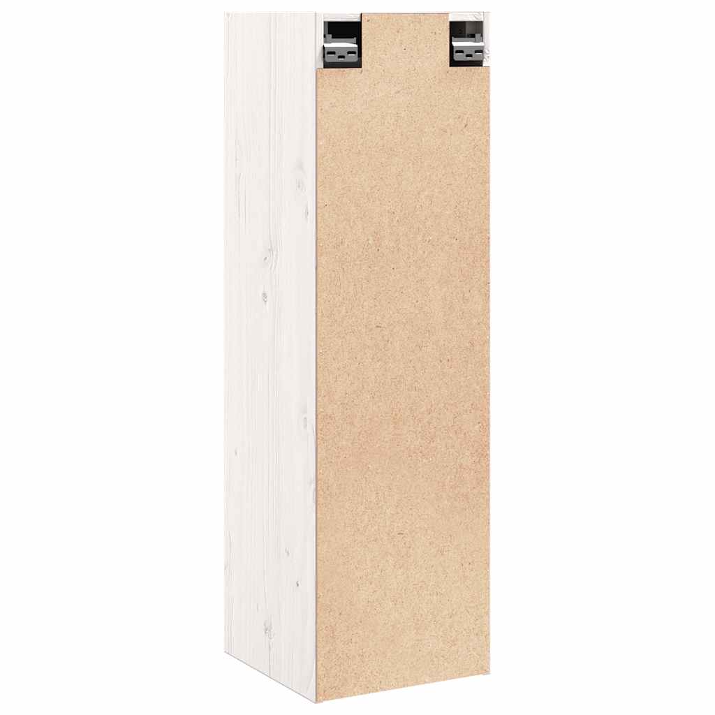 Wall Cabinets 2 Pcs Honey Brown/White/Natural Solid Wood Pine