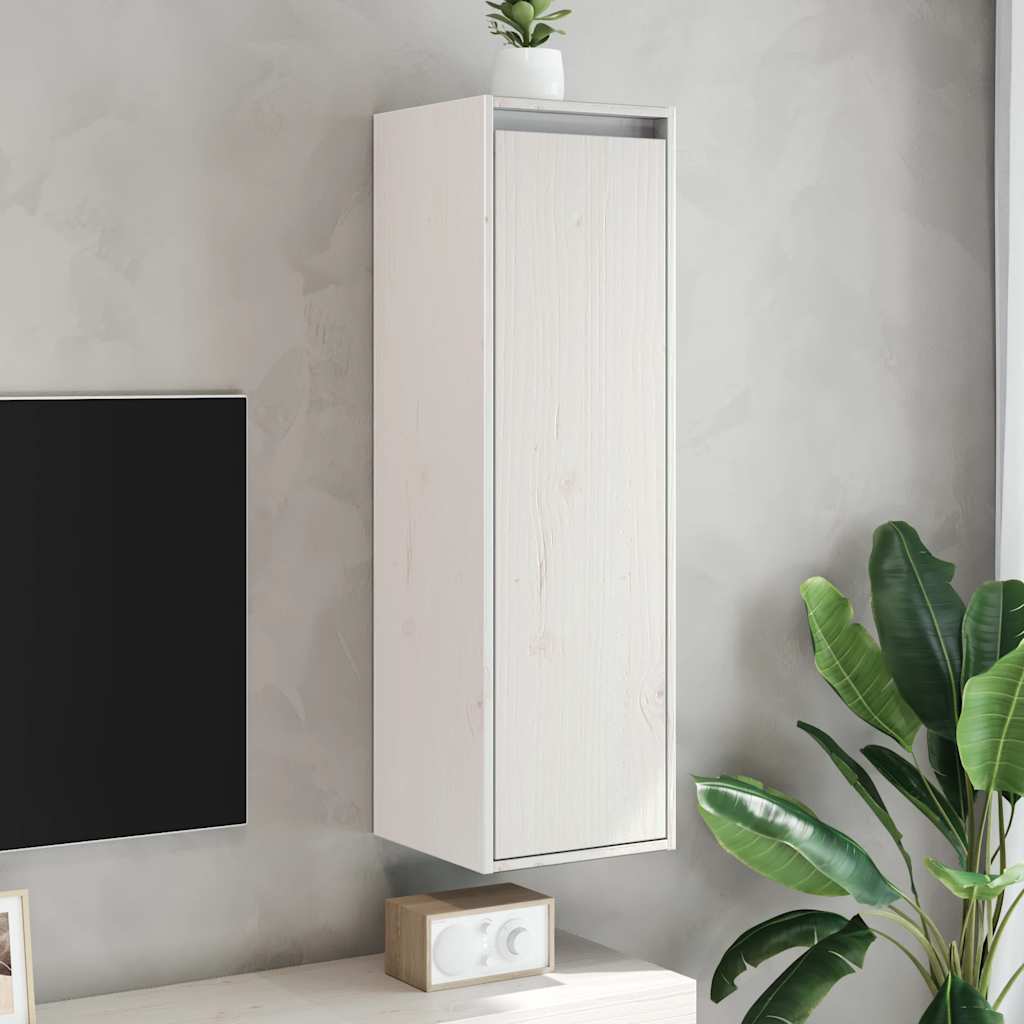 Wall Cabinets 2 Pcs Honey Brown/White/Natural Solid Wood Pine