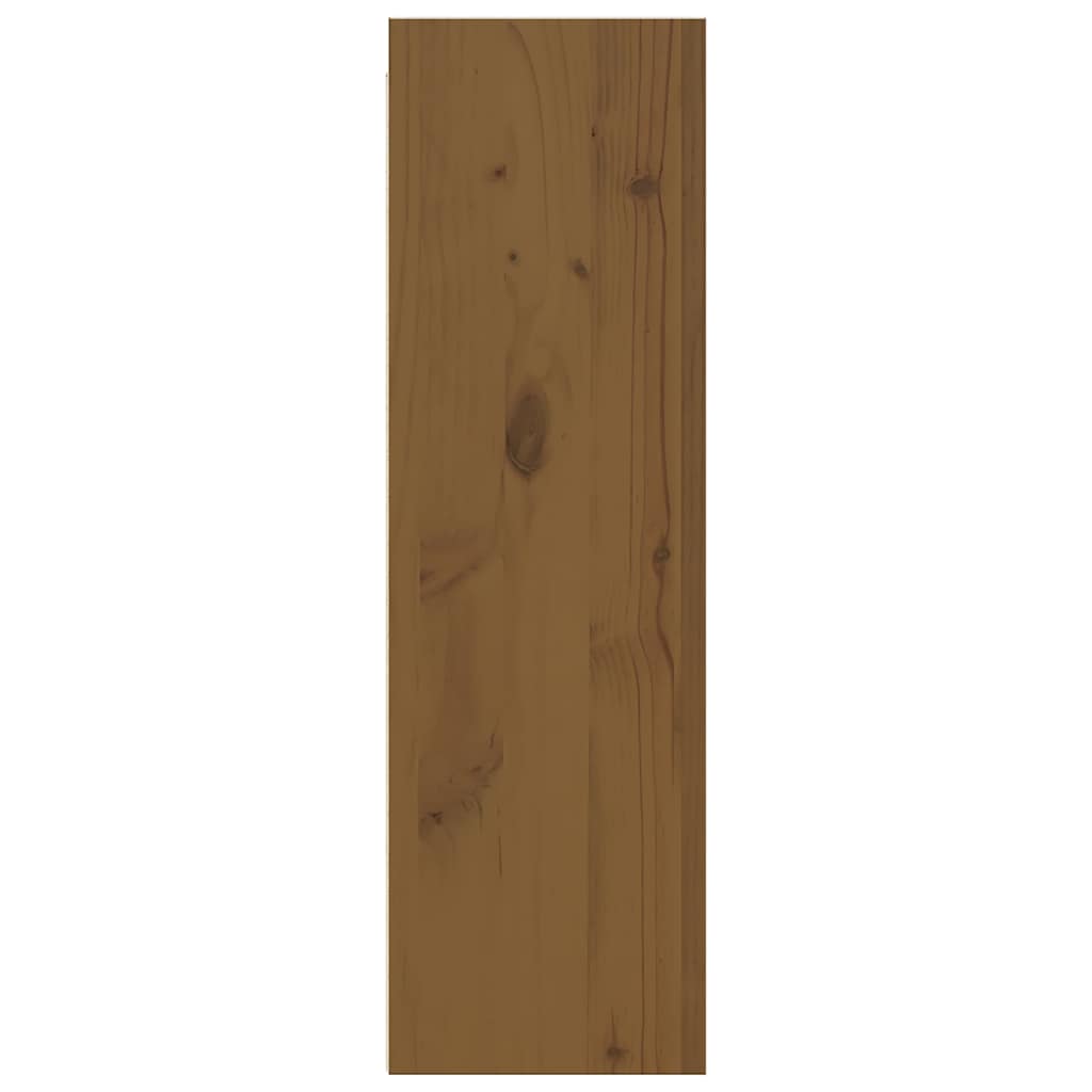 Wall Cabinets 2 Pcs Honey Brown/White/Natural Solid Wood Pine