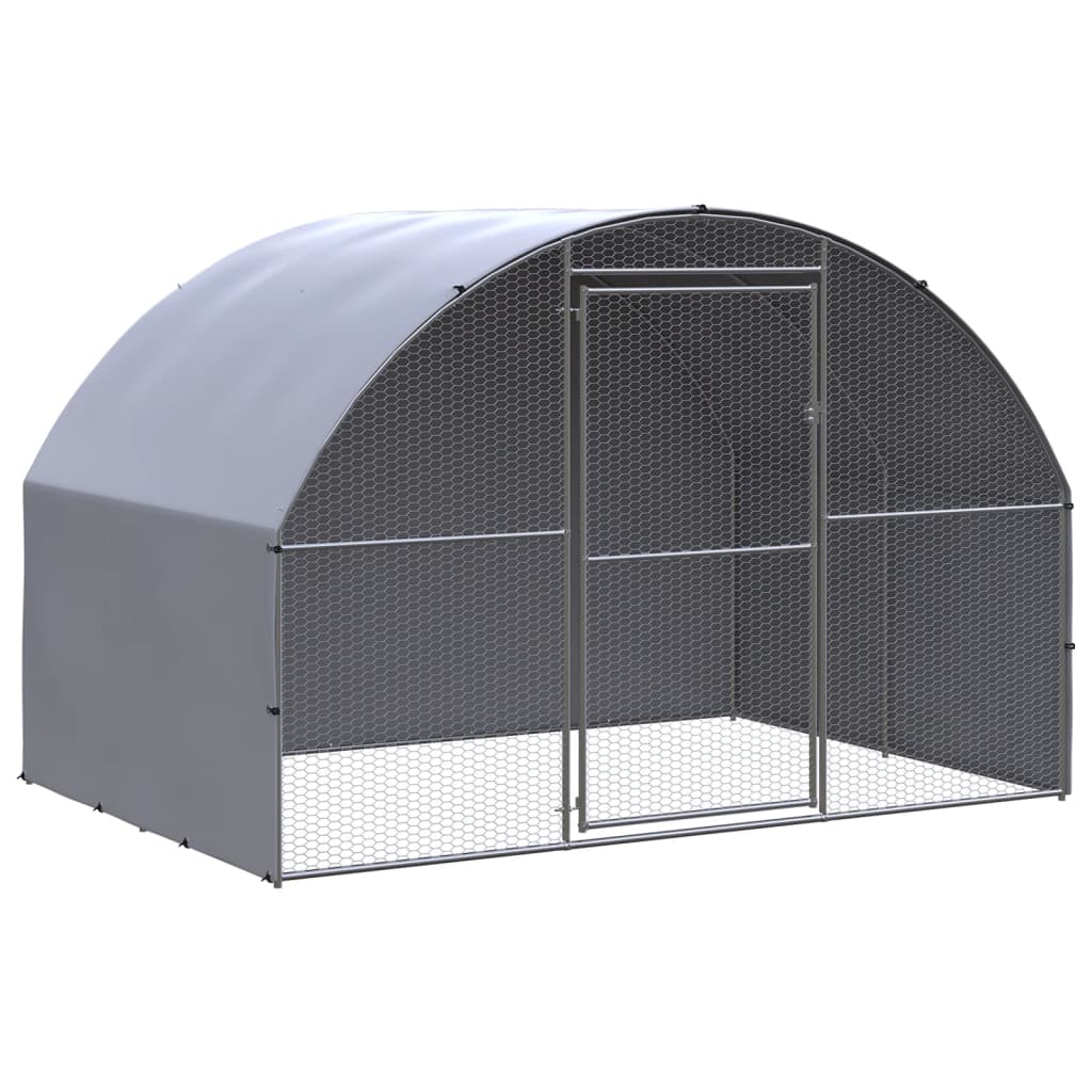 Large Chicken Coop Galvanised Steel 3x2x2m | Simpledeals