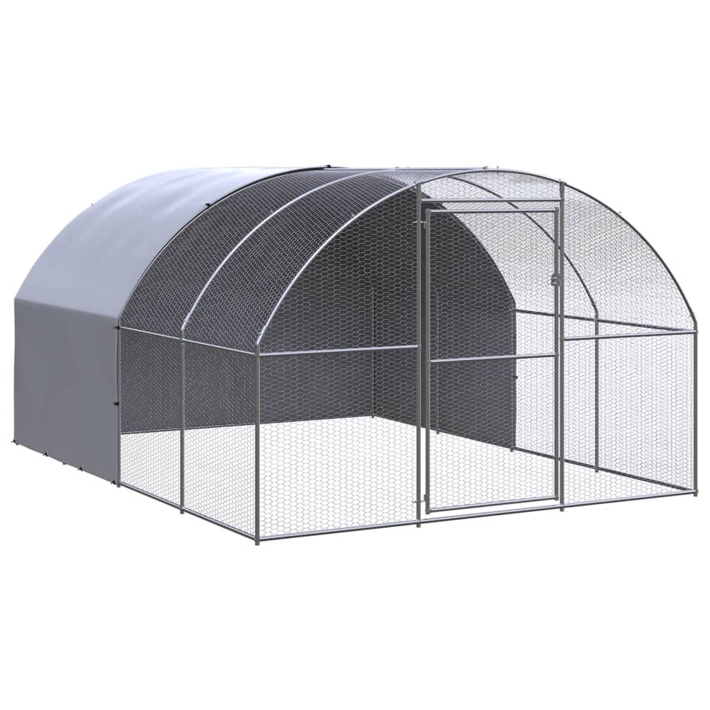 Large Chicken Coop 3x4x2m Galvanised Steel | Simpledeals
