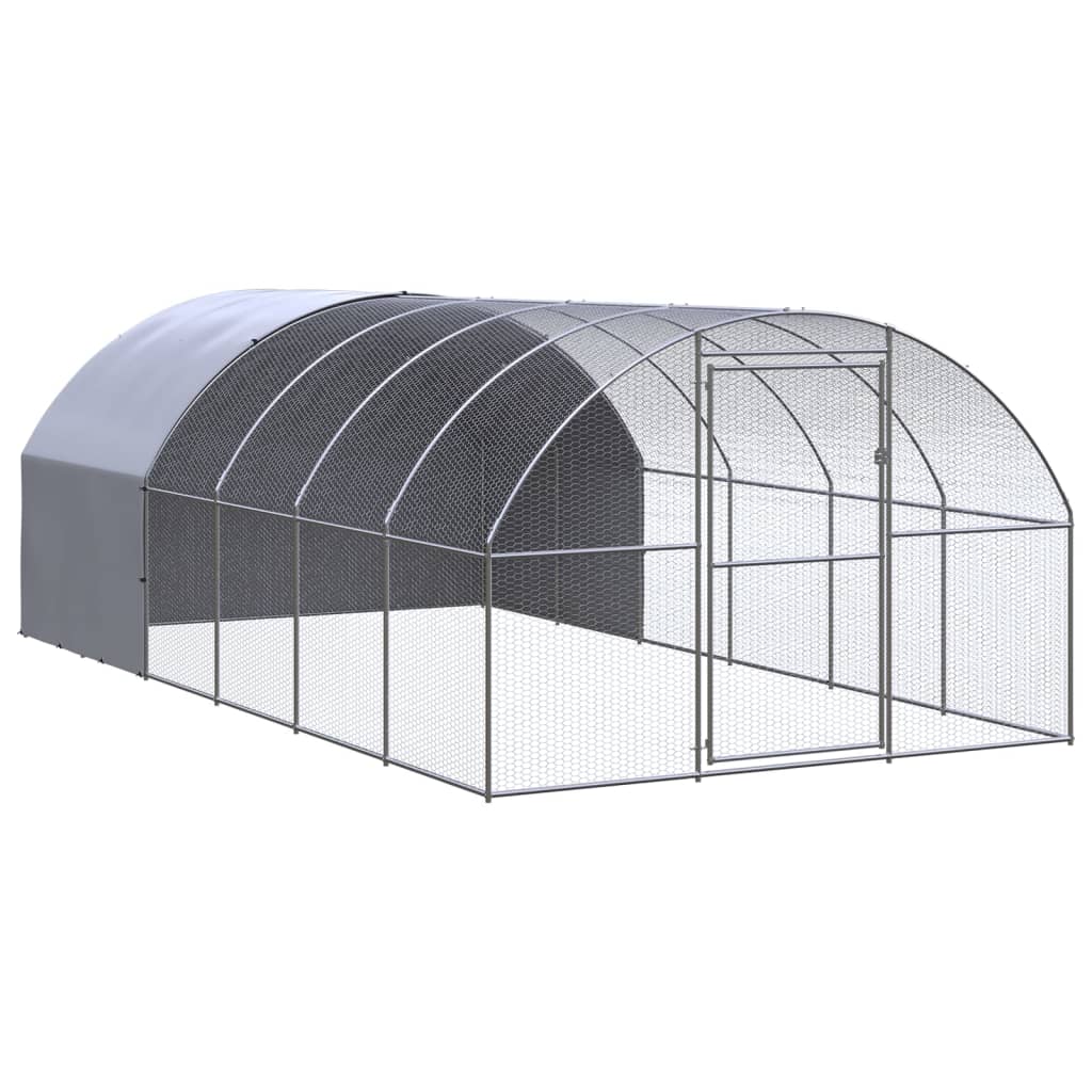Large Galvanised Steel Chicken Coop 3x6m | Simpledeals