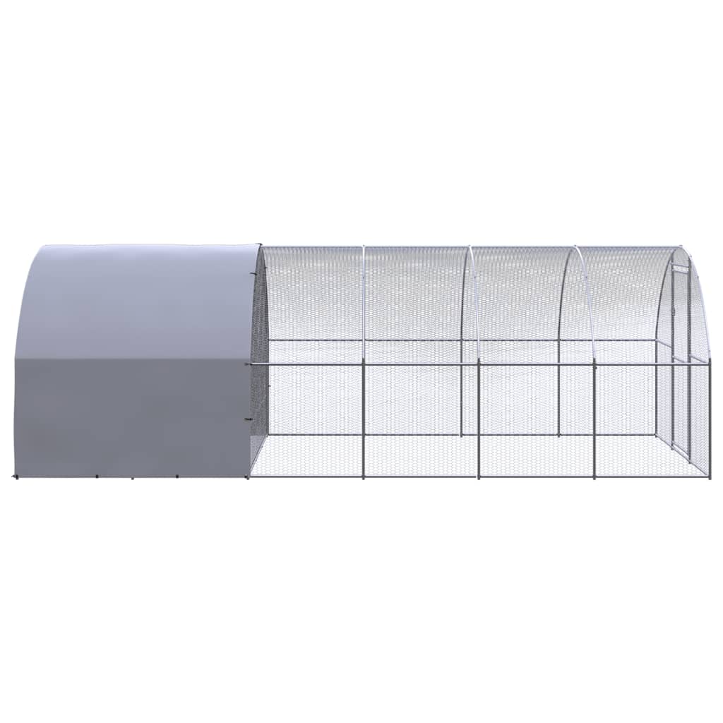 Large Galvanised Steel Chicken Coop 3x6m | Simpledeals